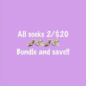 2/$20 sale on socks
